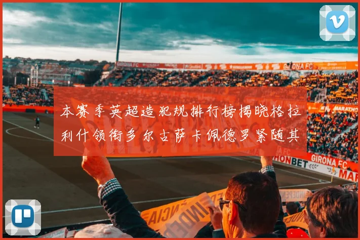 本赛季英超造犯规排行榜揭晓格拉利什领衔多尔古萨卡佩德罗紧随其后